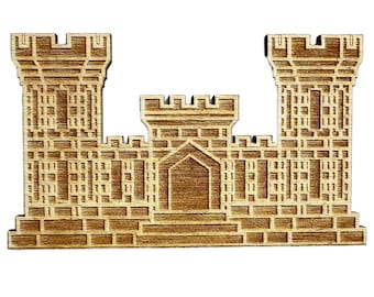 US Army Engineer Branch Insignia laser cut for DIY-Various Sizes