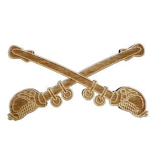 Odznaka oddziału kawalerii armii USA wycinana laserowo do samodzielnego wykonania - różne rozmiary