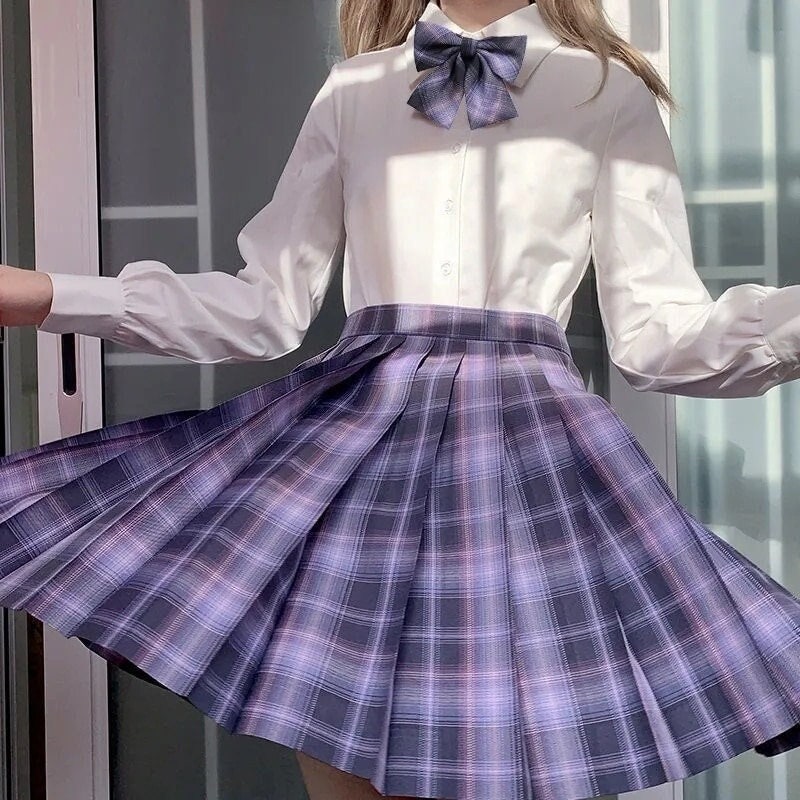 Types Of Plaid Skirts With Names/Trendy Plaid Skirts/Korean Plaid