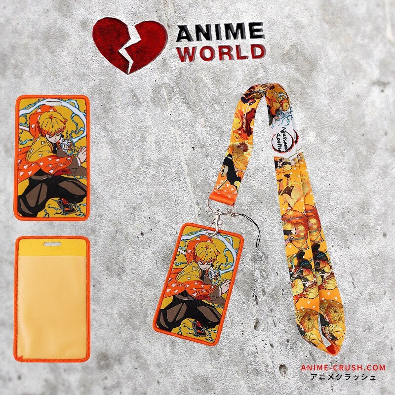 Riapawel Cool Anime Lanyards ID Badge Holder Keychain ID Card Pass Gym Mobile Badge Holder Lanyard Key Holder, Size: 11, H05