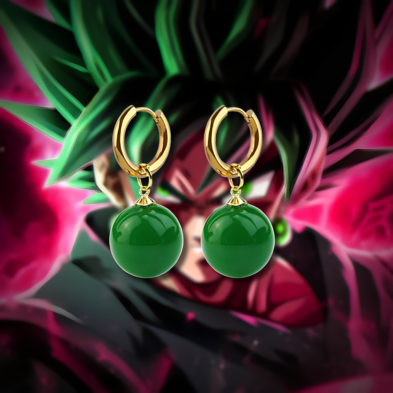 1Pair Anime Dragon Ball Z Potara Earrings Vegetto Son Goku Zamasu Super  Saiyan Fit Ear Clip For Women Men Jewelry - AliExpress