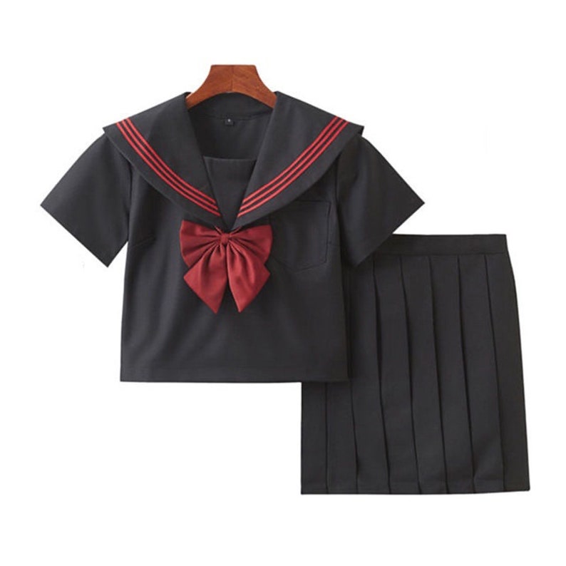 Sailor Fuku Japanese High School Girl Uniform Suit JK Harajuku Etsy