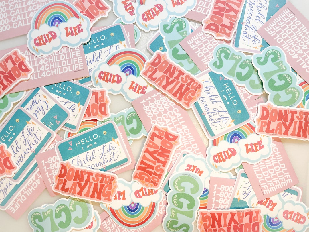 Child Life Month X the Refined Lines Sticker Bundle 2024 CCLS, Child