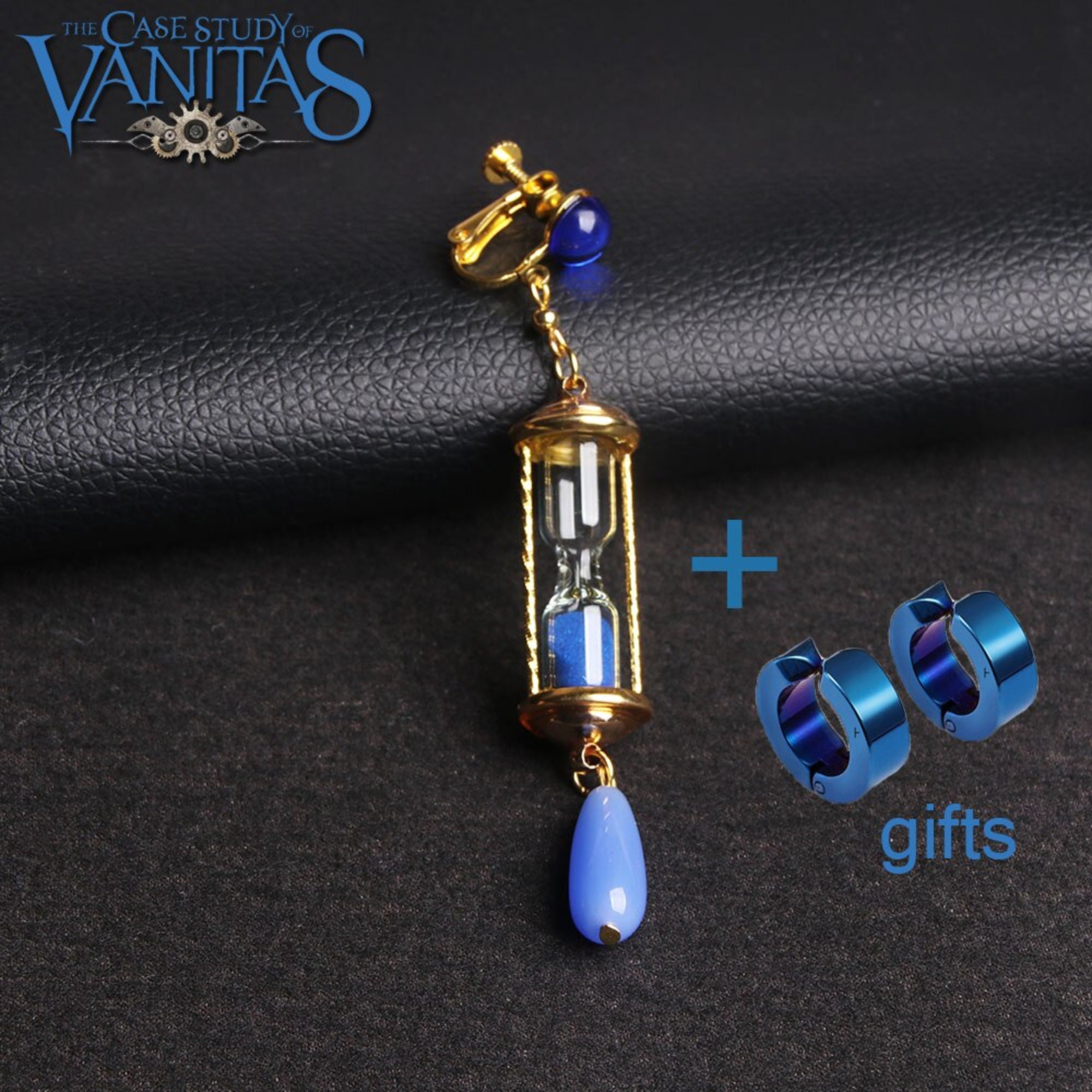 Anime The Case Study of Vanitas Earrings No Karte Blue Hourglass