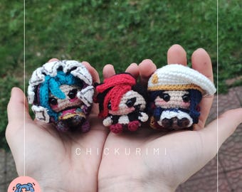 Handmade Tiny Animated Series Amigurumi Dolls - Gifts for Gamers & Animation Lovers