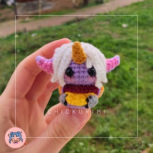 Handmade Tiny Celestial Healer Amigurumi Doll - Adorable Gift for Gamers & Collectors
