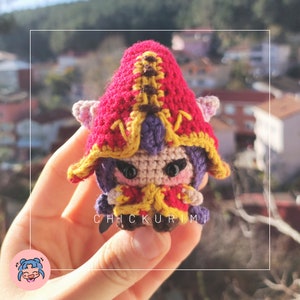 Handmade Tiny Fae Trickster Amigurumi Doll - Gift for Gamers & Collectors
