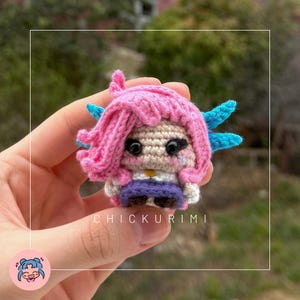 Handmade Tiny Seraphine Inspired Amigurumi Doll - Gift for Gamers & Collectors - League of Legends FanArt