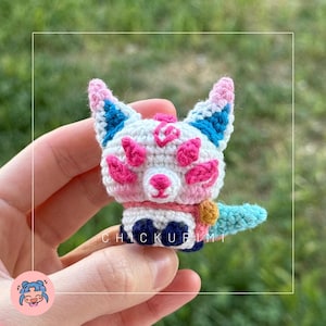 Spirit Blossom Fox Inspired Amigurumi: Handmade Kitsune Crochet Plush