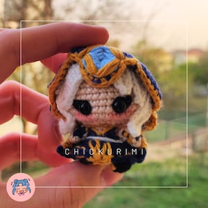 Handmade Tiny Frost Archer Amigurumi Doll - Gift for Gamers & Collectors
