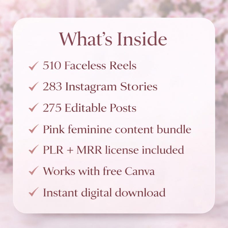 what you get 1000 plus instagram templates reels stories posts bundle