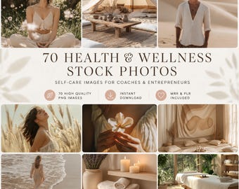 Yoga Stock Photos | 70 Holistic Wellness Self-Care Images for Coaches | MRR PLR