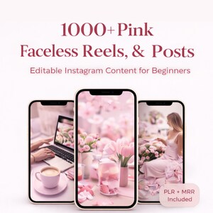 pink instagram templates ready to post content bundle