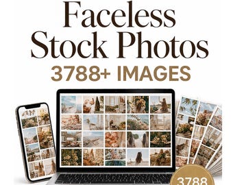 Faceless Stock Photos Canva | 3788+ Images for Instagram Pinterest Branding | Instant Download