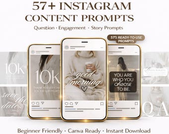 Instagram Prompts for Faceless Content Creators, 58 Editable Post Ideas and Engagement Tips