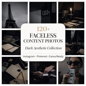 dunkel gesichtslos Stock Fotos | 130+ Moody Instagram Pinterest Bilder | Canva Bereit PLR MRR