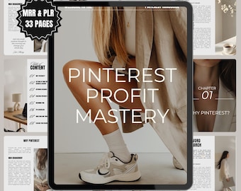 Pinterest Marketing Guide | PLR MRR Workbook for Growth and SEO
