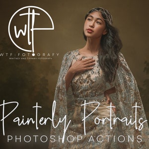WTFotografy - PAINTERLY PORTRAITS 8 Photoshop One-Click Actions