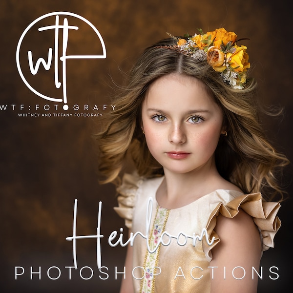 WTFotografy - Ensemble d'actions HEIRLOOM FINE ART - 46 actions Photoshop