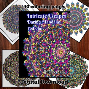 Libro da colorare con mandala disegnati a mano: 40 pagine intricate (PDF)