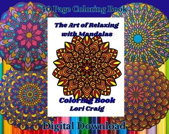 40 pages à colorier de motifs audacieux L'art de se détendre avec des mandalas à colorier, des motifs faciles dessinés à la main à colorier en téléchargement numérique