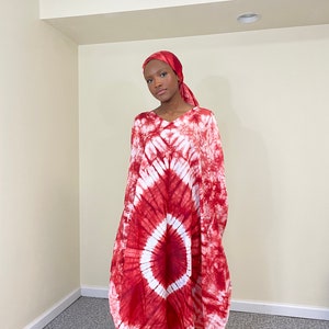 Silk Tie Dye African Bubu image 10