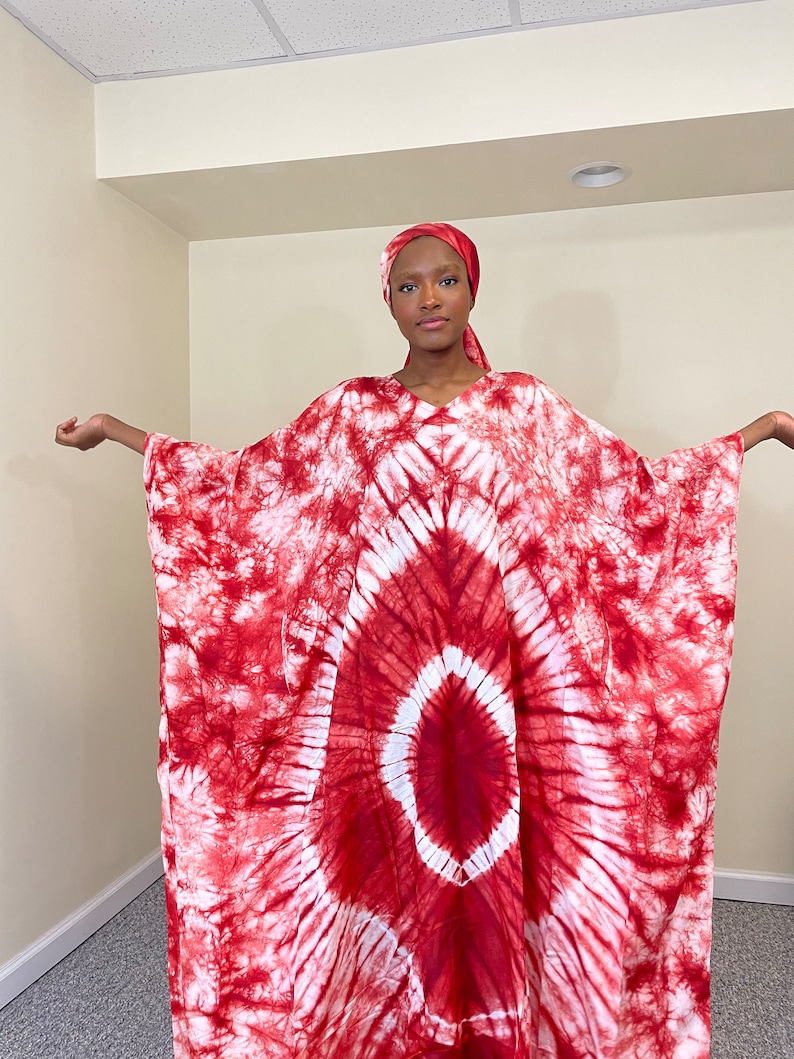 Silk Tie Dye African Bubu image 9