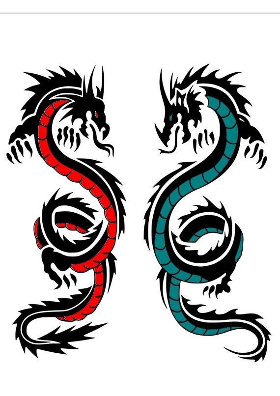 Back piece with two dragons done today!! #tattooapprentice #tattoo #ta... |  TikTok
