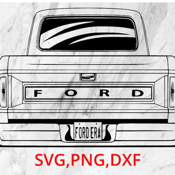 Ford Truck Tailgate SVG PNG DXF file digital download Rockabilly, Home Sign, Home, classic, tee shirt hoodie Cut Files, Silhouette, Cricut