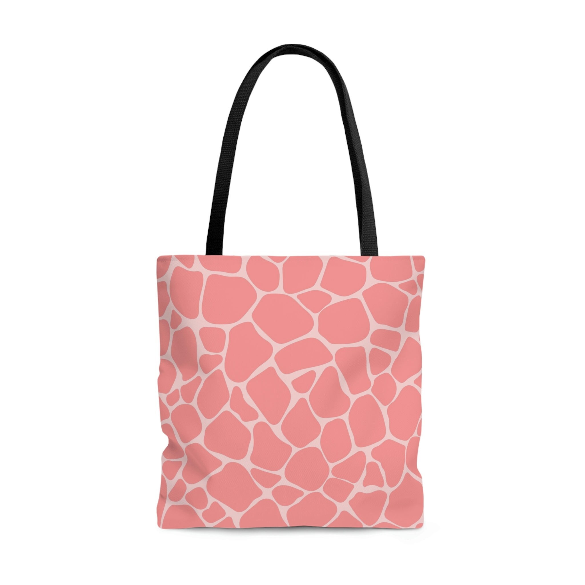 Tote Bag / Orange / Pink Giraffe – Stacy Bradley Design