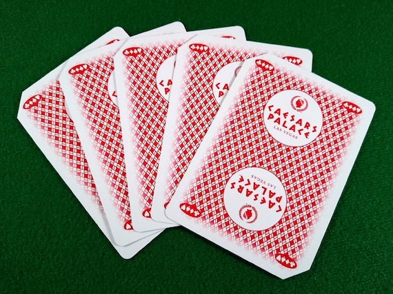 5 Cancelled Las Vegas Casino Playing Cards CAESARS PALACE 
