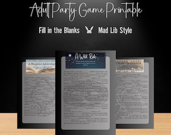 Party Game Adult Party Game for Adults Bachelorette Party Game for Swingers Party Game for Swingers Party Game Birthday Printable Game