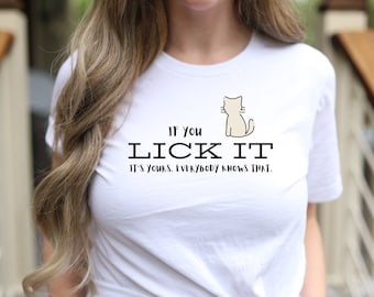 Naughty T Shirt for Wife Gift for Husband Shirt Funny Gift Tee Shirt for Friend Cat Lover Shirt for Birthday Gift for Bachelor T-Shirt Pussy