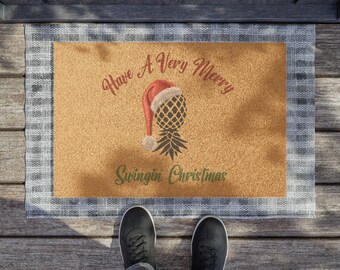 Upsidedown Pineapple Doormat for Swinger Party Symbol for Swinger Christmas Party for Swinger Couple Gift for Orgy Party