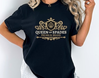 Queen of Spades TShirt for Hotwife shirt for BBC lover tee shirt for QOS T-Shirt for Snowbunny gift for cuckold wife naughty shirt for BNWO