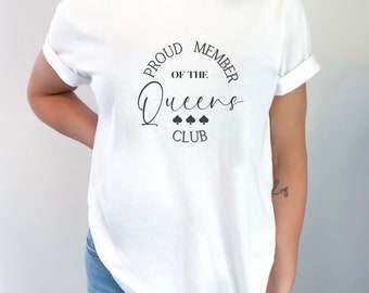Queen of Spades Shirt for QOS wife BBC lover tshirt for snowbunny shirt for swinger apparel for BNWO