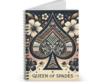 Queen of Spades notebook for Qos gift for hotwife present for cuckhold husband lifestyle for discreet black owned wife gift for snowbunny