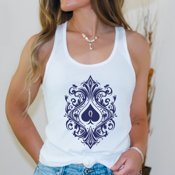 Queen of Spades Tank Top for QOS Shirt Cuckold TShirt for Hot Wife T-Shirt Gift for Wife Queen of Spades Clothing for Swinger Wife BBC Shirt