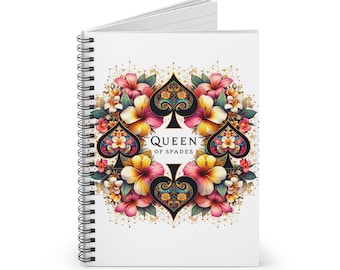 Queen of Spades notebook for QOS wife gift for hotwife lifestyle present for sexy wife gift for bbc addict book for discreet snowbunny