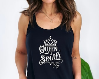 Queen of Spades Tank Top, Hotwife Tank Top, Gift for Hotwife