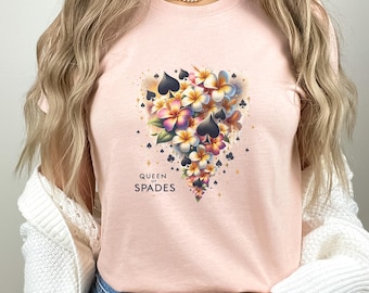 Queen of Spades shirt for hotwife lifestyle tshirt for qos discreet t-shirt for cuckhold lifestyle clothing for bbc lover top for snowbunny