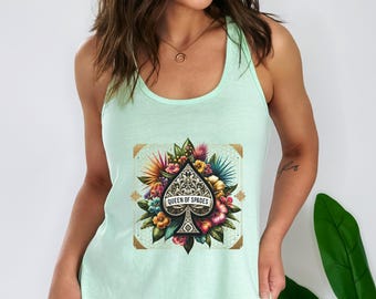 Queen of Spades tank top for QOS shirt for hotwife apparel for cuckhold lifestyle tank discreet bbc addict tshirt for wife sharing bnwo