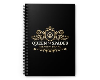 Queen of Spades notebook for QOS gift for hotwife birthday gift for bbc lover book for cuckhold husband gift for interracial couple