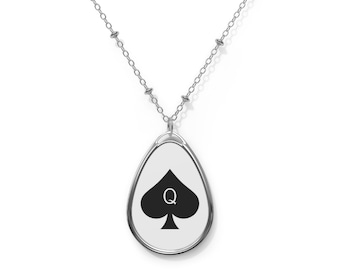Queen of Spades Necklace for hotwife necklace for snowbunny gift BBC lover symbol gift for QOS wife gift jewelry