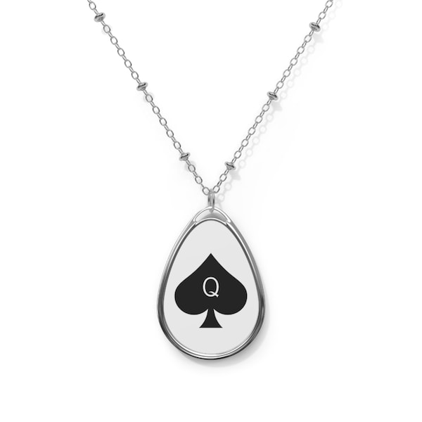 Queen of Spades Necklace for hotwife necklace for snowbunny gift BBC lover symbol gift for QOS wife gift jewelry