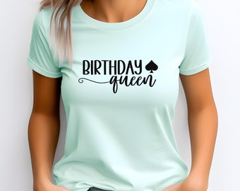 Queen of Spades Tshirt für QOS Geburtstags-Shirt für Hot Wife Geschenk für Barbie Liebhaber Geschenk für Sexy Frau T-Shirt für Interrasses Geburtstagskönigin