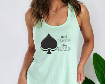 Queen of Spades Tank Top for Hotwife gym shirt for bbc lover tshirt for black bull tee for QOS Wife shirt for interracial couple workout top