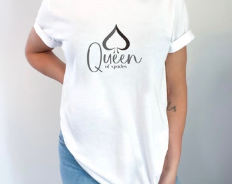 Queen of Spades T-Shirt für QOS Frau Shirt für Hot Wife BNWO für Hahnrei Liebhaber Frau