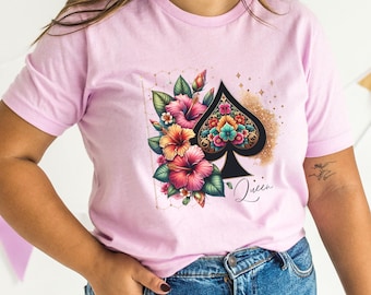Queen of Spades shirt for hotwife apparel for bbc addict tshirt for qos clothing for discreet wife sharing tee for cuckhold lifestyle tee