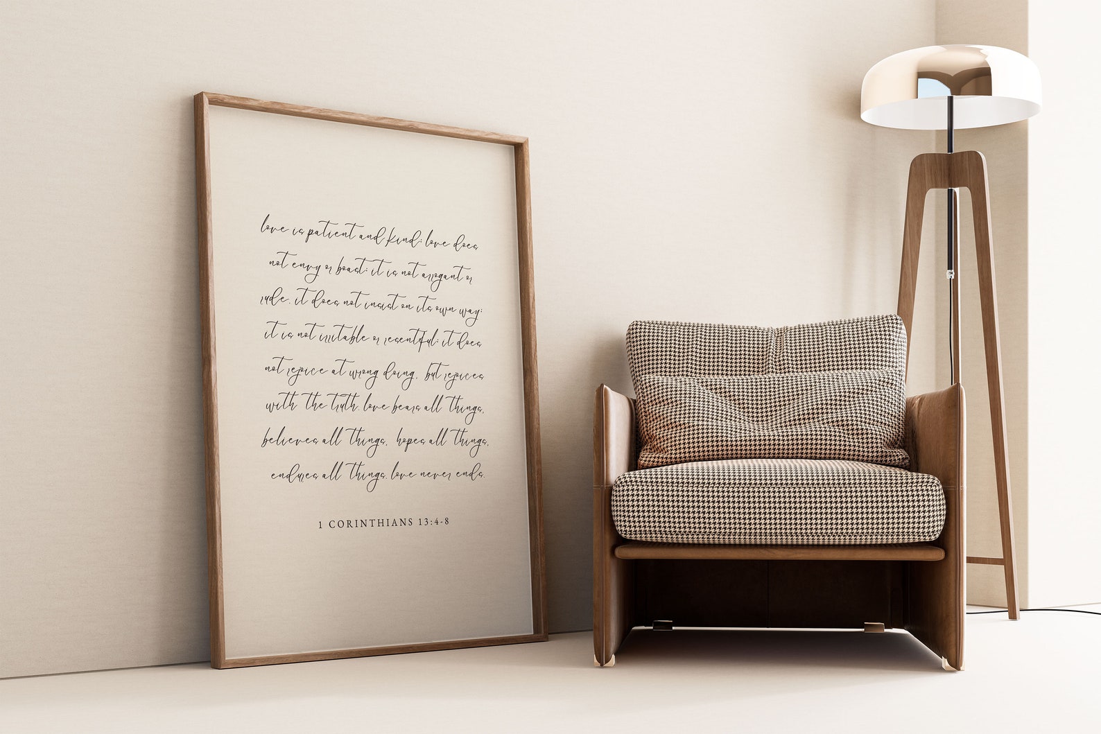 1 Corinthians 13 Printable Wall Art Christian Wedding Gift - Etsy
